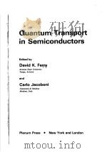 QUANTUM TRANSPORT IN SEMICONDUCTORS（ PDF版）