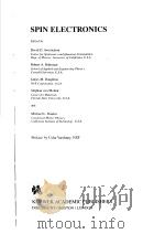 SPIN ELECTRONICS     PDF电子版封面  1402018029  DAVID D.AWSCHALOM  ROBERT A.BU 