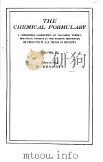 THE CHEMICAL FORMULARY  VOLUME  Ⅲ（ PDF版）