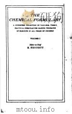 THE CHEMICAL FORMULARY  VOLUME  Ⅰ（ PDF版）