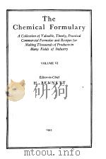 THE CHEMICAL FORMULARY VOLUME Ⅵ PDF电子版封面 H.BENNETT