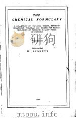 The Chemical Formulary VOLUME Ⅳ PDF电子版封面 H.BENNETT