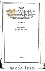 The Chemical Formulary VOLUME Ⅴ PDF电子版封面 H.BENNETT