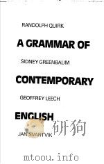 A GRAMMAR OF CONTEMPORARY ENGLISH PDF电子版封面