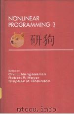 NONLINEAR PROGRAMMING 3 PDF电子版封面 0124686603 OIVI L.Mangasarian Robert R.Me