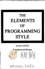 THE ELEMENTS OF PROGRAMMING STYLE PDF电子版封面 0070342075 Brian W.Kernighan P.J.Plauger