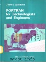 James Valentino FORTRAN for Technologists and Engineers PDF电子版封面 0039107469
