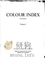 COLOUR INDEX THIRD EDITION Volume 1 PDF电子版封面