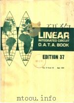 LINEAR INTEGRATED CIRCUIT D.A.T.A.BOOK EDITION 37 VOL.31 BOOK 29 PDF电子版封面
