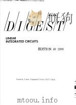 DIGEST LINEAR INTEGRATED CIRCUITS EDITION 40 1988 PDF电子版封面