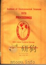Institute of Environmental Sciences 1978 PROCEEDINGS PDF电子版封面