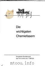 Die Wichtigsten Chemiefa-sern PDF电子版封面