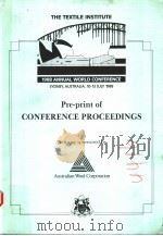 Pre-Print of CONFERENCE PROCEEDINGS PDF电子版封面