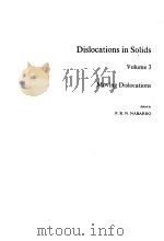DISLOCATIONS IN SOLIDS VOLUME 3 MOVING DISLOCATIONS PDF电子版封面 0720407567 F.R.N.NABARRO