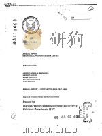 AMMRC TR 82-9 ANNUAL REPORT MECHANICAL PROPERTIES DATA CENTER FEBRUARY 1982 PDF电子版封面
