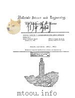 MATERIALS SCIENCE AND ENGINEERING THE UNIUERSITG OF TEXES AT AUSTIN PDF电子版封面