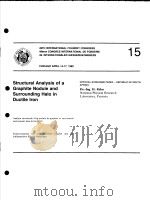 STRUCTURAL ANALYSIS OF A GRAPHITE NODULE AND SURROUNDING HALO IN DUCTILE IRON PDF电子版封面 E.NECHTELBERGER H.PUHR J.B.VON