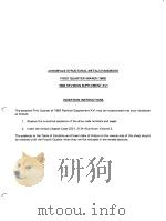 AEROSPACE STRUCTURAL METALS HANDBOOK FIRST QUARTER (MARCH 1983) 1983 REVISION SUPPLEMENT XVI INSERTI PDF电子版封面