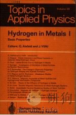 Topics in Applied Physics Volume 28 PDF电子版封面 0540087052 G.ALEFELD AND J.VOLKI