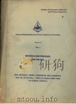 SOCIETY OF AEROSPACE MATERIAL AND PROCESS ENGINEERS VOLUME 15 PDF电子版封面