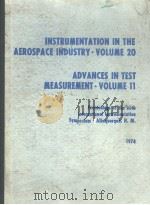 INSTRUMENTATION IN THE AEROSPACE INDUSTRY VOLUME 20 PDF电子版封面