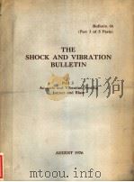 THE SHOCK AND VIBRATION BULLETIN BULLETIN 46 PART3 1976 PDF电子版封面