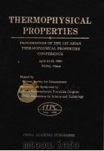 THERMOPHYSICAL PROPERTIES  PROCEEDINGS OF THE 1ST ASIAN THERMOPHYSICAL PROPERTIES CONFERENCE（ PDF版）
