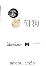 PREPRINTS OF SESSION M  5.JUNE 1970     PDF电子版封面     