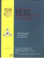 PROCEEDINGS OF THE TENTH SYMPOSIUM ON NONDESTRUCTIVE EVALUATION PDF电子版封面