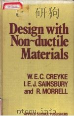 DESING WITH NON-DUCTILE MATERIALS PDF电子版封面 0853341494 W.E.C.CREYKE I.E.J.SAINSBURY