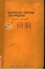 ADVANCED TESTING TECHNIQUES PDF电子版封面