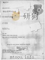 AD SO97430 HICH TEMPERATURE LOW CYCLE FATIGUE DATA POR THREE SHGH STRENGTH NICKEL-BASE SUPERALLOYS PDF电子版封面 J·B·CONWAY
