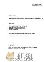 A REVIEW OF DYANMIC RESPONSE OF COMPOSIT ES PDF电子版封面 T.C.LEE T.C.T.TING