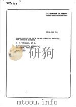 CHARACTERIZATION OF ALUMINUM SURFACES PREPARED FOR ADHESIVE BONDING（ PDF版）