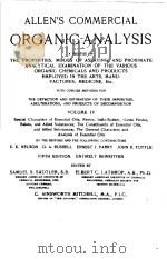 ALLEN‘S COMMERCIAL ORGANIC ANALYSIS VOLⅣ PDF电子版封面