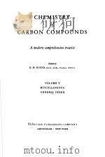 CHEMISTRY OF CARBON COMPOUNDS PDF电子版封面
