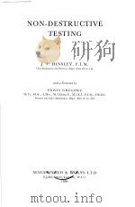 NON-DESTRUCTIVE TESTING     PDF电子版封面    J·F·HINSLEY 