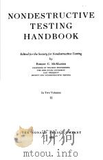 NONDESTRUCTIVE TESTING HANDBOOK PDF电子版封面 IN TWO VOLUMES