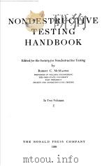 NONDESTRUCTIVE TESTING HANDBOOK PDF电子版封面 ROBERT C·MCMASTER