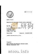 NONDESTRUCTIVE EVALUATION OF METAL MATRIX COMPOSITES（ PDF版）