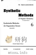 SYNTHETIC METHODS OF ORGANIC CHEMISTRY VOL 6 PDF电子版封面 W.THEILHEIMER