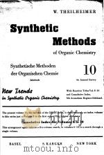 SYNTHETIC METHODS OF ORGANIC CHEMISTRY VOL 10 PDF电子版封面 W.THEILHEIMER