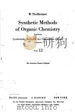 SYNTHETIC METHODS OF ORGANIC CHEMISTRY VOL 12 PDF电子版封面 W.THEILHEIMER