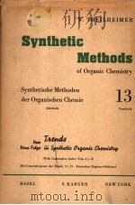 SYNTHETIC METHODS OF ORGANIC CHEMISTRY VOL 13 PDF电子版封面 W.THEILHEIMER