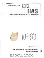 INSTITUTE OF MATERIALS SCIENCE PDF电子版封面