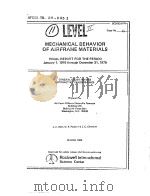 LEVEL MECHANICAL BEHAVIOR OF AIRFRAME MATERIALS PDF电子版封面