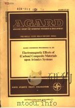 ELECTROMAGNETIC EFFECTS OF(CARBON)COMPOSITE MATERIALS UPON AVIONICS SYSTEMS     PDF电子版封面    F.S.STRINGER 