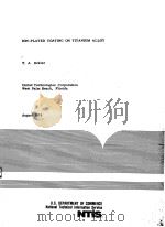 ION-PLATED COATING ON TITANIUM ALLOY（ PDF版）