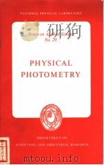 PHYSICAL PHOTOMETRY PDF电子版封面 B·H·CRAWFORD