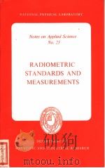RADIOMETRIC STANDARDS AND MEASUREMENTS PDF电子版封面 E·J·GILLHAM